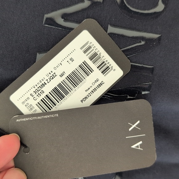 Armani Exchange Charcoal Crewneck Sweatshirt - Picture 3 of 7